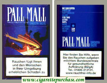 Pall Mall Smooth Taste amous American Blend Lights cigarettes hard box